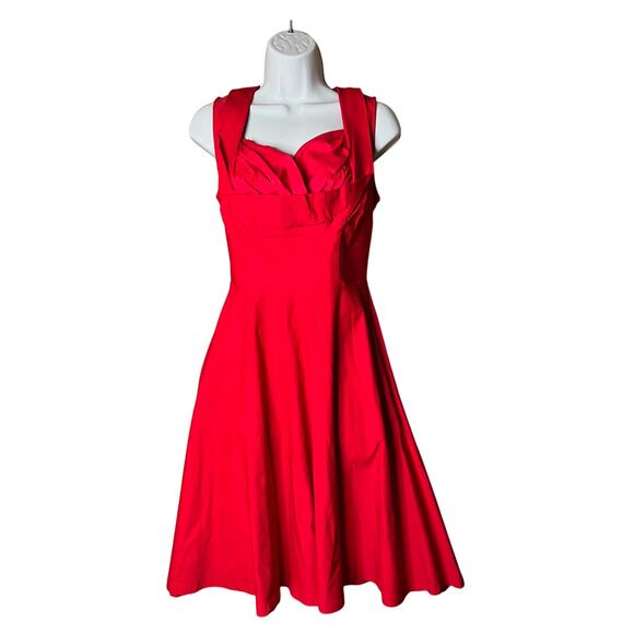 Miusol Red Swing Dress 1950’s style L NWT - Picture 1 of 6